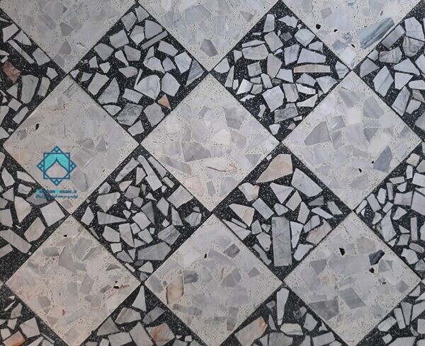موزاییک لاشه برفی سنگ الیگودرز با موزاییک لاشه دودی