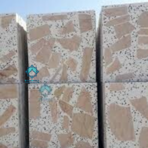 موزاییک لاشه رومی زمینه سفید سنگ خاشخاشی دار- سنگ پر طاووسی