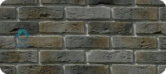 تصویر دیوار چینی آجر های سیمانی