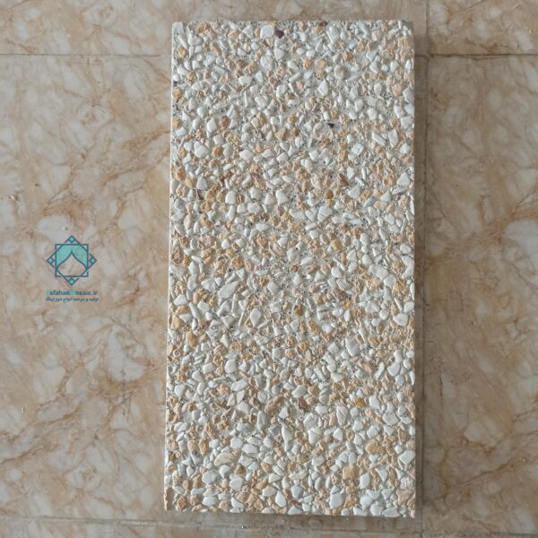 موزاییک واش بتن مستطیلی لیمیویی 30 در 60 سنگ نمره 3